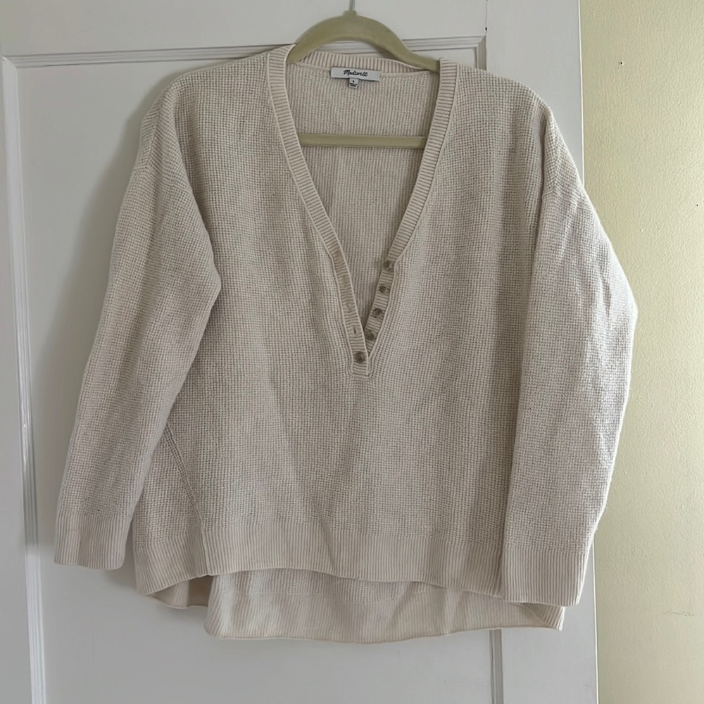 Madewell cream sweater size small